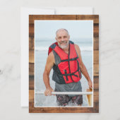 Invitation Rustic Man Myth Legend Photo 75th Birthday (Dos)