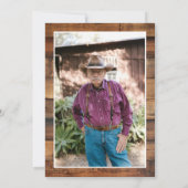 Invitation Rustic Man Myth Legend Photo 85th Birthday (Dos)