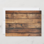 Invitation Rustic Man Myth Légende Surprise 85e anniversaire (Dos)