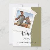 Invitation Rustic Mariage Adventure Photo Enregistrer la date (Dos)