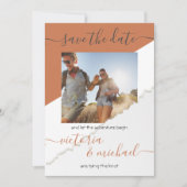 Invitation Rustic Mariage Adventure Photo Enregistrer la date (Devant)