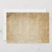 Invitation Rustic Mason Jar et Mariage Fleur sauvage (Dos)