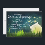 Invitation Rustic Mason Jar & Fireflies FÊTE DES MARIÉES Invi<br><div class="desc">Rustic Mason Jar & Fireflies FÊTE DES MARIÉES Invitation.</div>