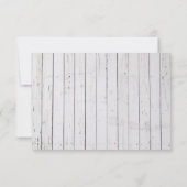 Invitation Rustic Mason Jar & Hydrangea Réception de mariage (Dos)