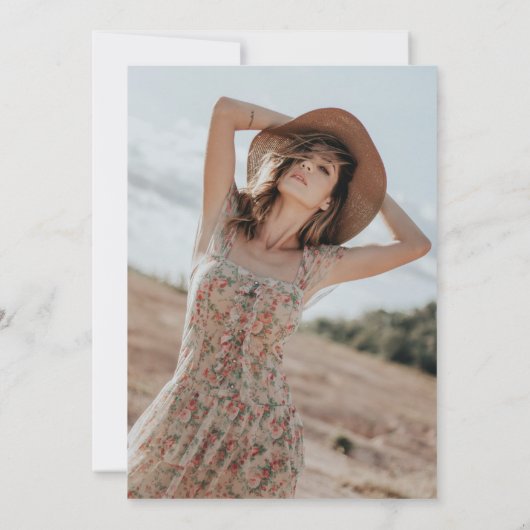 Invitation Rustic Mason Jar Lumières florales Fête des mariée (Dos)