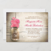 Invitation rustic mason jar rehearsal (Devant)