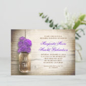 Invitation rustic mason jar rehearsal (Debout devant)