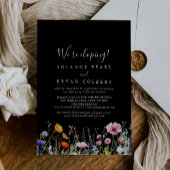Invitation Rustic Meadow Botanical Elopement Reception