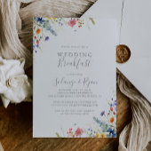Invitation Rustic Meadow Botanical Wedding Breakfast