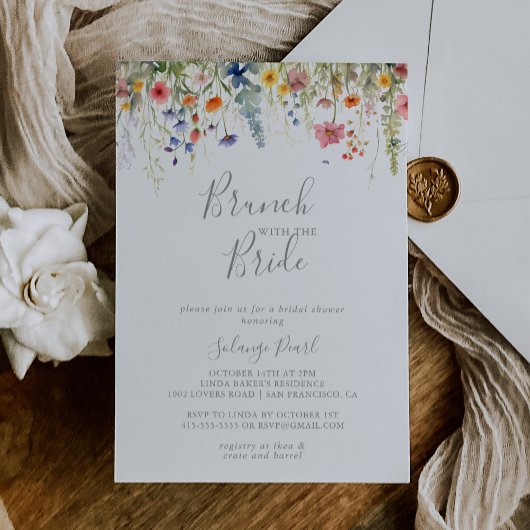 Invitation Rustic Meadow Brunch with the Bride Shower