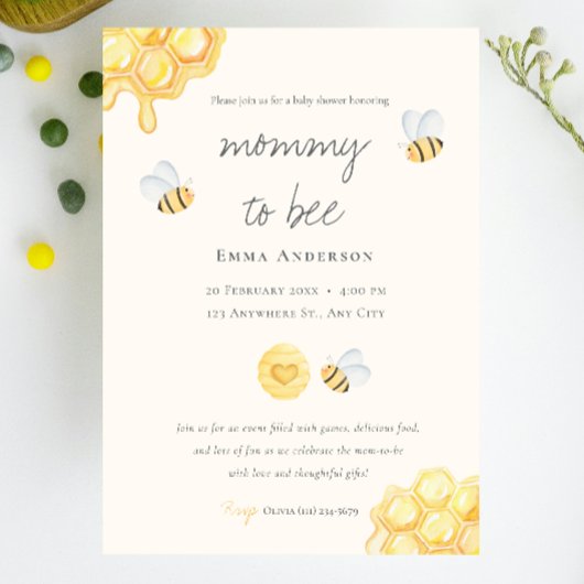 Invitation Rustic Mommy à être Baby shower
