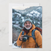 Invitation Rustic Mountain Adventure Retraite Party Photo (Dos)