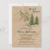 Invitation Rustic Mountain Bridal Showback (Devant)