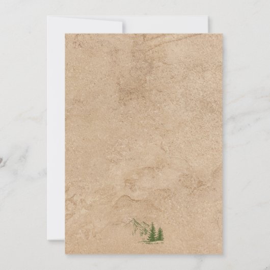 Invitation Rustic Mountain Bridal Showback (Dos)