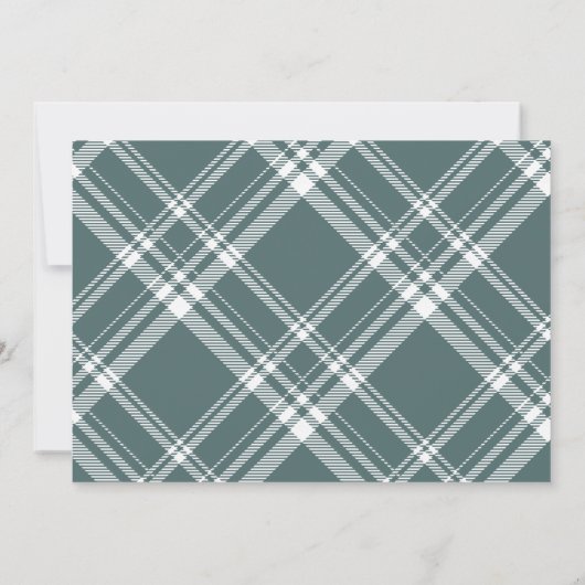 Invitation Rustic Mountain Forest Adventure Baby shower vert (Dos)