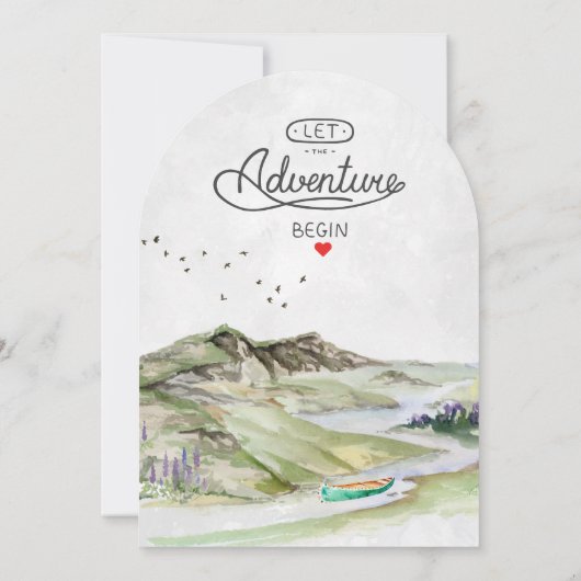 Invitation Rustic Mountain Forest Evergreen Tree Wedding (Dos)