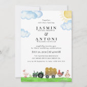 Invitation Rustic Mountain Forest Evergreen Tree Wedding (Devant)