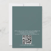 Invitation Rustic Mountain Forest Landscape QR Code Wedding (Dos)