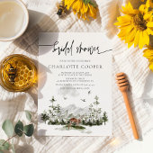 Invitation Rustic Mountain Forest Outdoor Bridal Shower