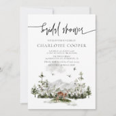 Invitation Rustic Mountain Forest Outdoor Bridal Shower (Devant)