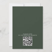 Invitation Rustic Mountain Forest Tree Budget QR Code Wedding (Dos)