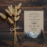 Invitation Rustic Mountain Mariage forestier<br><div class="desc">♥ Montagne arbres silhouette flèches de saumons faux papier kraft arrière - plan fait un joli faire-part de mariage dans les montagnes! ♥ N'hésitez pas à me contacter si vous avez besoin d'aide sur la personnalisation, si vous avez besoin de plus de produits ou si vous avez une demande de...</div>