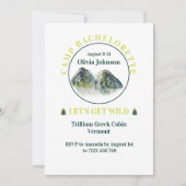 Invitation Rustic Mountain Weekend Bachelorette Party (Devant)