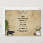 Invitation Rustic Mountain Woodland Bears Baby shower Invitat (Dos)