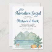 Invitation Rustic Mountains Adventure commence la partie d'en (Devant)