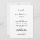 Invitation Rustic Mountains & Forest Watercolor Mariage (Dos)