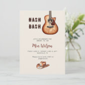 Invitation Rustic Nash Bash Bachelorette Weekend  (Debout devant)