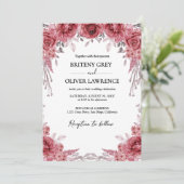 Invitation Rustic Neutral Boho Floral Wedding (Debout devant)