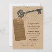 Invitation Rustic New Home Fête de réchauffement ménager (Devant)