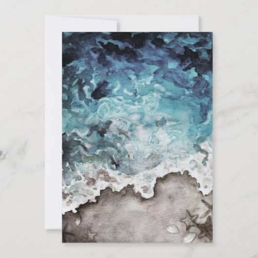 Invitation Rustic Ocean Bridal Showback (Dos)