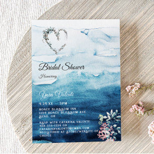 Invitation Rustic Ocean Bridal Showback