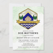Invitation Rustic Outdoorsman 70e anniversaire de fête Invita (Devant)