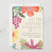 Invitation Rustic Paradise Vineyard Photo Mariage (Devant)