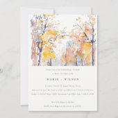 Invitation Rustic Pastel Automne Dîner de répétition Paysage (Devant)