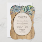 Invitation Rustic Pine Lodge Mariage d'hiver (Devant)