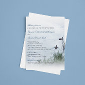 Invitation © Rustic Pristine Lakeside Mariage Personnalisé