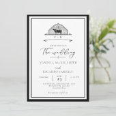 Invitation Rustic Ranch Western Country Cowboy Mariage (Debout devant)