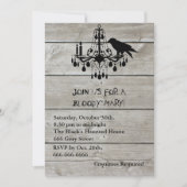 Invitation Rustic Raven Halloween (Devant)