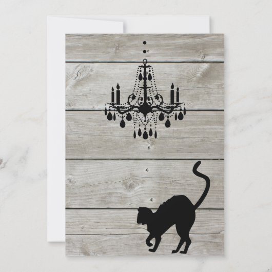 Invitation Rustic Raven Halloween (Dos)