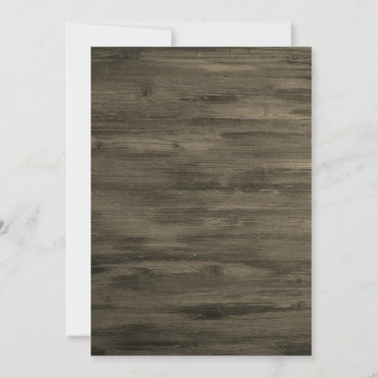 Invitation Rustic Red Wine Surprise 50e fête d'anniversaire (Dos)