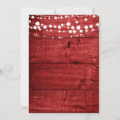 Invitation Rustic Red Wood Bachelorette Party (Dos)