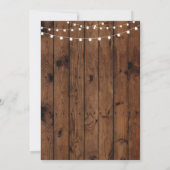 Invitation Rustic Retraite Wood (Dos)