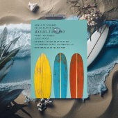 Invitation Rustic Retro Surfer Beach thème de la fête des dip