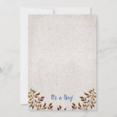 Invitation Rustic Rocking Horse garçon baby shower par mail (Dos)