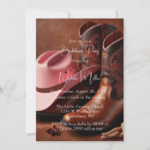 Invitation Rustic Romance : Boots & Casquette Bachelorette Pa (Devant)