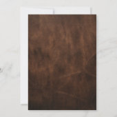 Invitation Rustic Romance : Boots & Dîner de répétition Casqu (Dos)